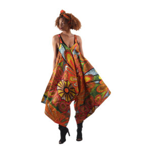 Shanti Bold Ankara Print Jumpsuit: Style L