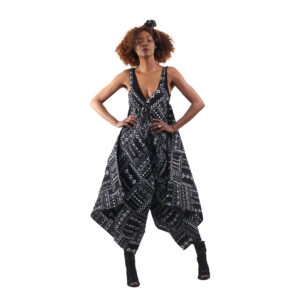 Shanti Bold Ankara Print Jumpsuit: Style N