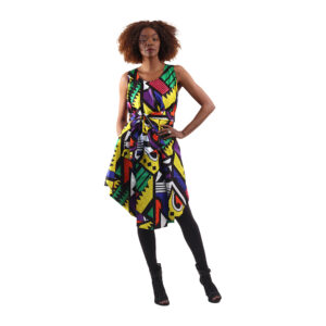 Ankara Print Umbrella Dress: Style-H