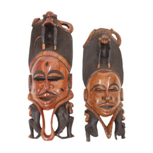 Senegalise Mahogany Monkey Guro Mask