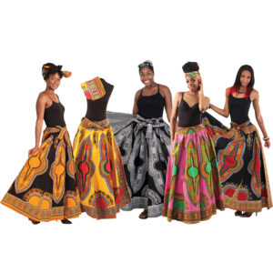 Set Of 5 Traditional Print Maxi Skirts