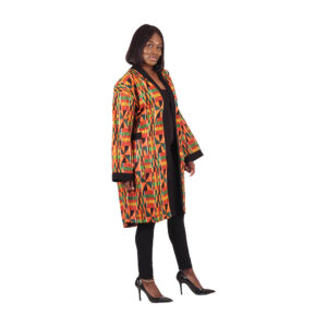 Kente Print Bathrobe: #2