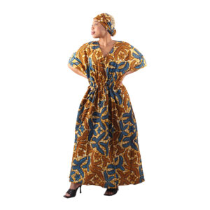 Ankara Print Kaftan: Style B