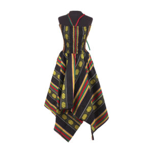 Kente Stretch-top Flare Dress – ONE SIZE: #4