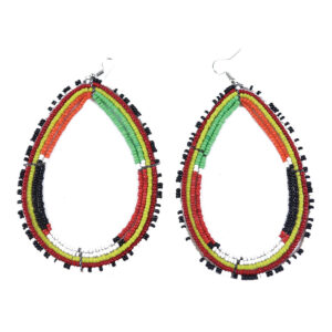 Over-Sized Maasai Beaded Earrings