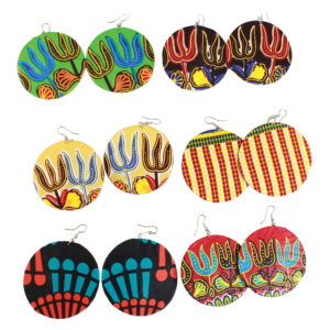 Set Of 6 Kitenge Earrings