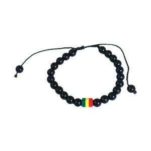 Set Of 6 Kenyan Black Bead Bracelets