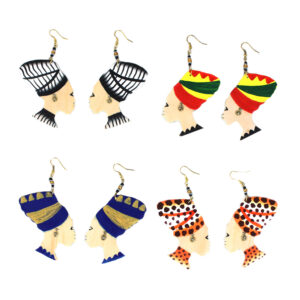 Set Of 4 ASSORTED Mama Africa Earrings