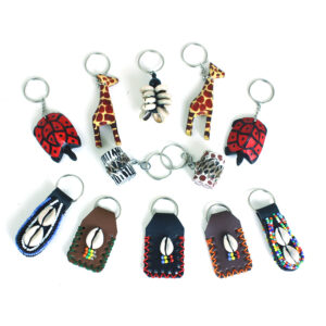 Set of 12 Kenyan Assorted Keychains