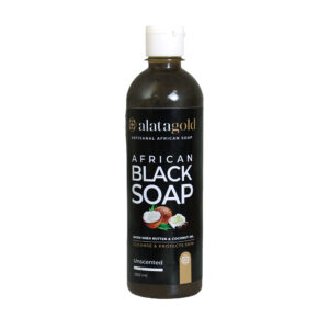 AlataGold African Black Soap – Unscented 500 mL