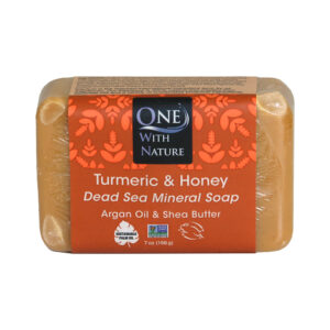 Dead Sea Minerals: Turmeric & Honey Soap – 7 oz.