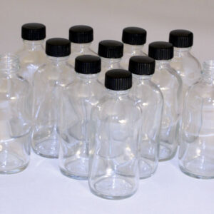 4 oz. Boston Round Bottles – Set Of 12