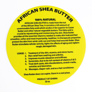 32 oz. Shea Butter Labels: Set Of 12