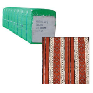 Striped Mud Print Fabric: 600 Yard Bale